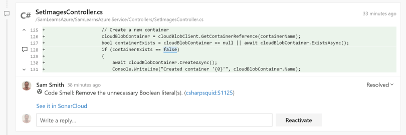 Customizing SonarCloud rule sets – Sam Learns Azure