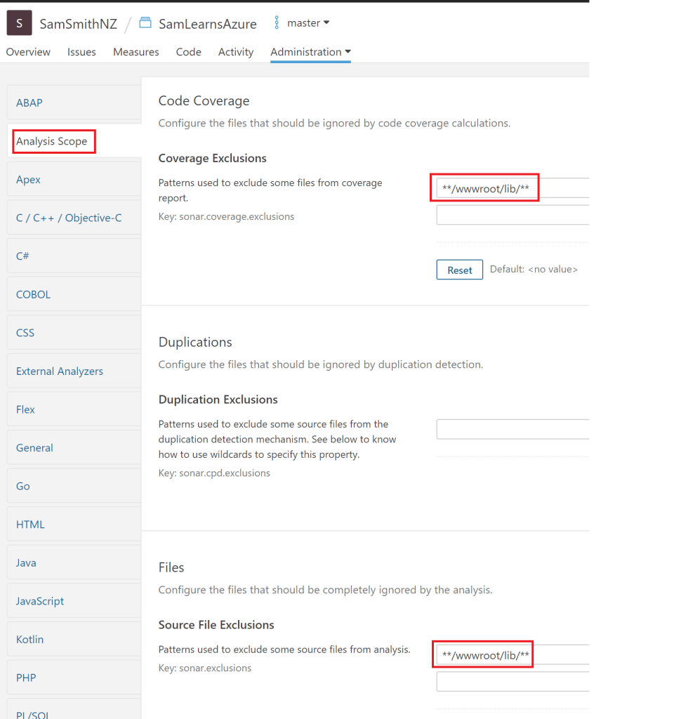 Customizing SonarCloud rule sets – Sam Learns Azure