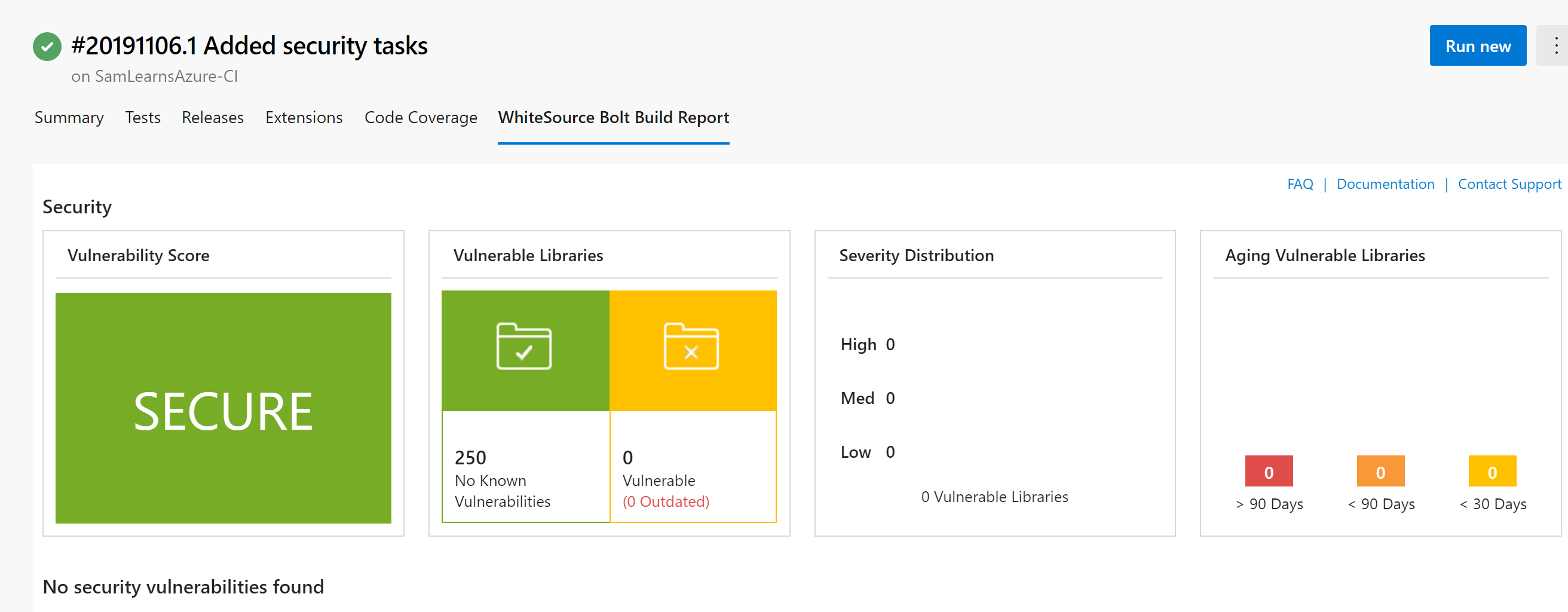 Managing open source software with WhiteSource Bolt – Sam Learns Azure