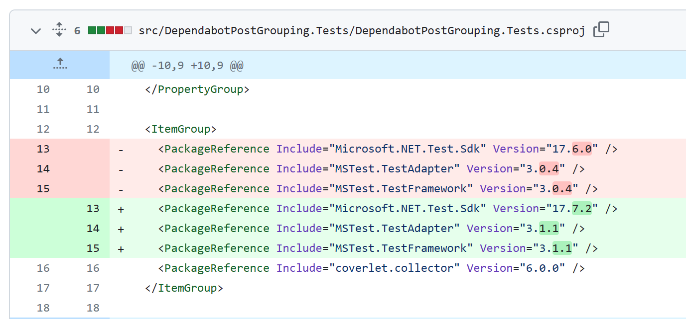 Fewer Pull Requests with Dependabot groups – Sam Learns Azure